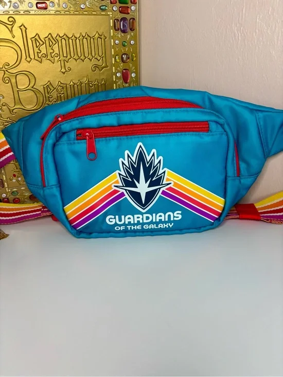 Disney Guardians of the Galaxy Teal Crossbody Bag with Red Accents