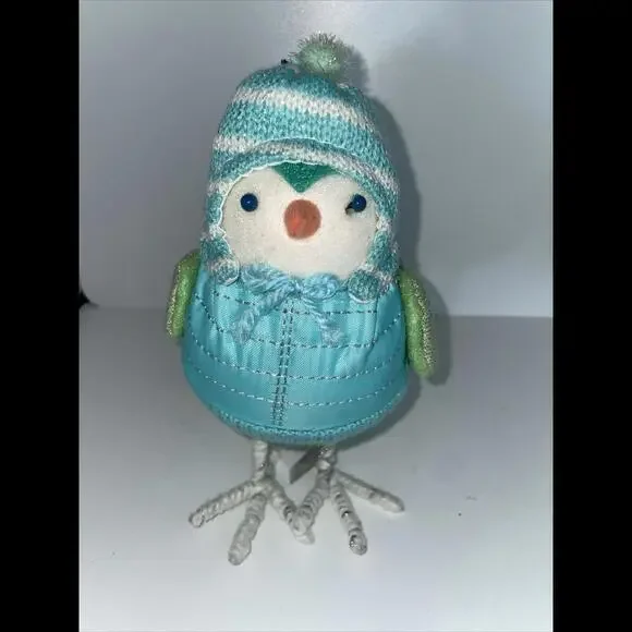 Christmas Blue Bird NIEVA Featherly Friends Winter Figure‎ Wondershop 2018 Rare