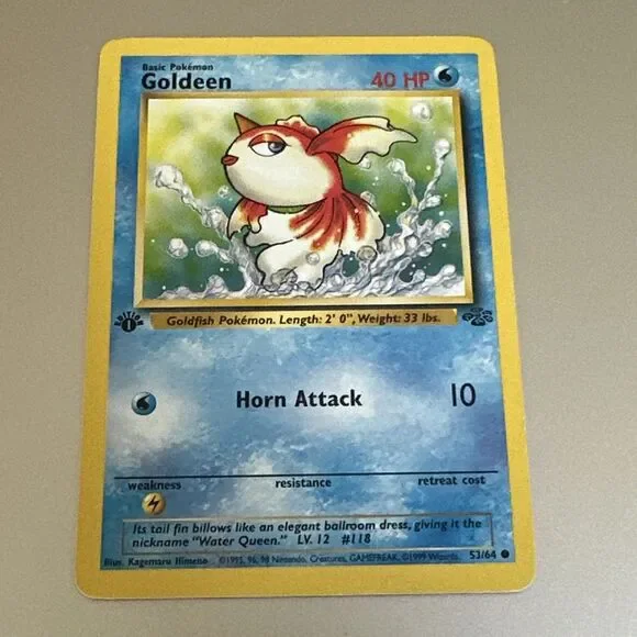 5 for $30 GOLDEEN 53/64 COMMON JUNGLE POKEMON 1ST EDITION LP