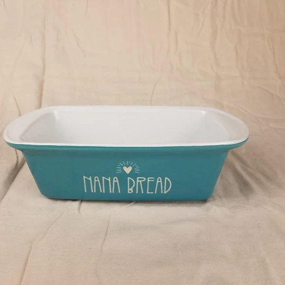Personalization‎ Mall Loaf Pan Unisex OS Turquoise Nana Bread Heart cottagecore