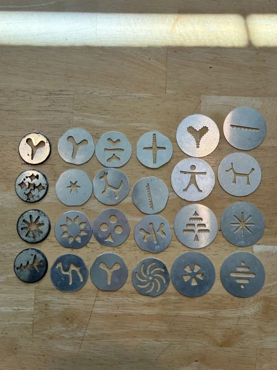 Vintage Cookie Press Discs- Set of 20 Wear Ever Super Shooter & More