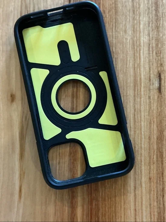 Spigen Dual-Layer Phone Case in Black and Yellow
