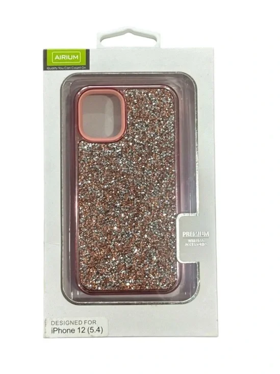 Rose Gold Glitter Phone Case for iPhone 12 (5.4)