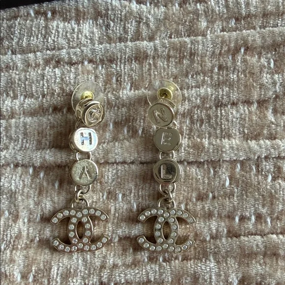 Chanel dangle earrings