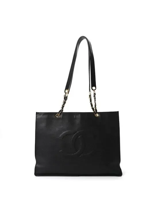 Chanel Caviar Cc Tote Black #276708C19B