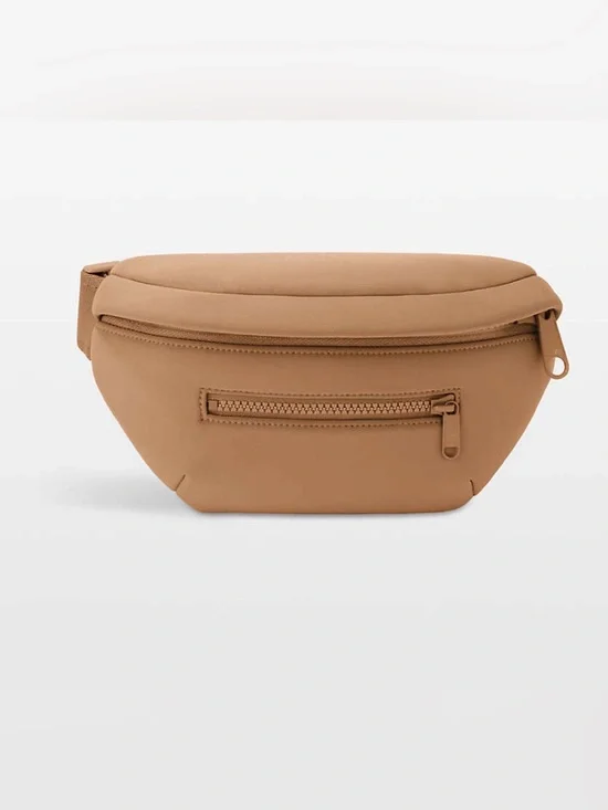 Dagne Dover ace Fanny Neoprene Belt Bag in camel