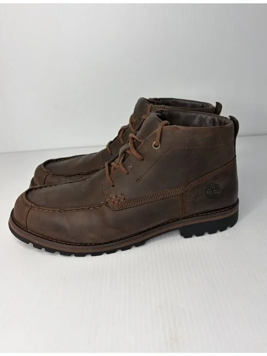 Timberland Grantly Chukka Boots Men’s 13 Brown Leather Moc Toe Boots