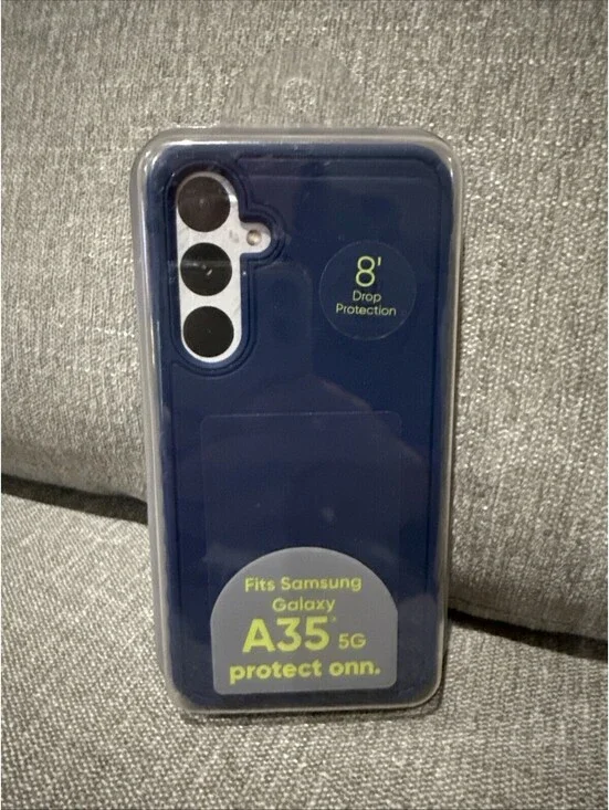 Onn Samsung Galaxy A35 5G Protective Grip Case 8' Drop Protection New Sealed