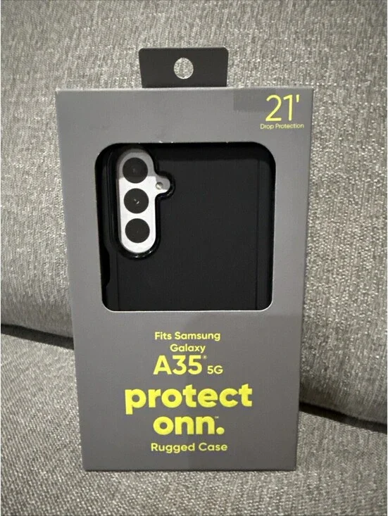 ONN Protective Grip Case Samsung Galaxy A35 5G Dual Layer 21' Drop Protect NEW