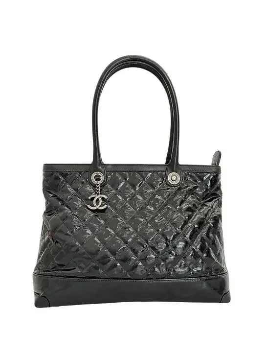Chanel Matelasse Tote Bag Cambon Black #285234C79B