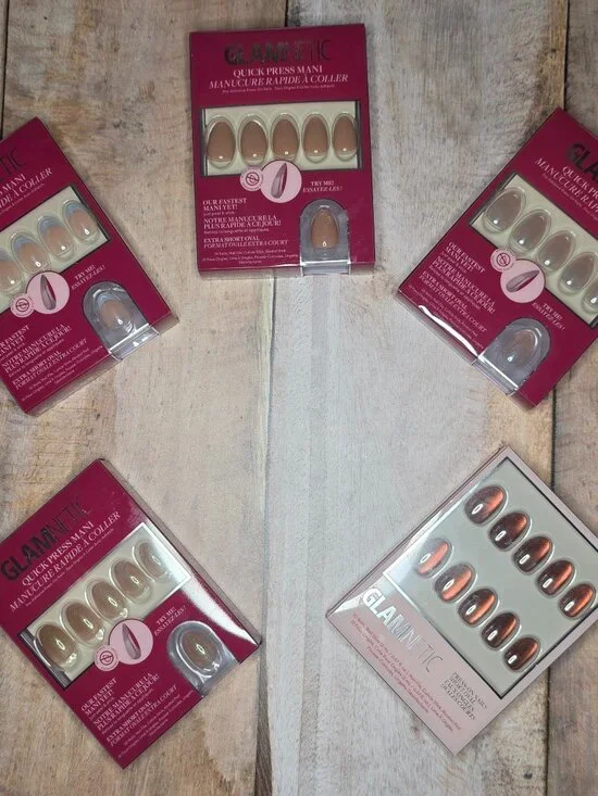 5 sets BNIB Glamnetic Press On Nails - SEE DETAILS