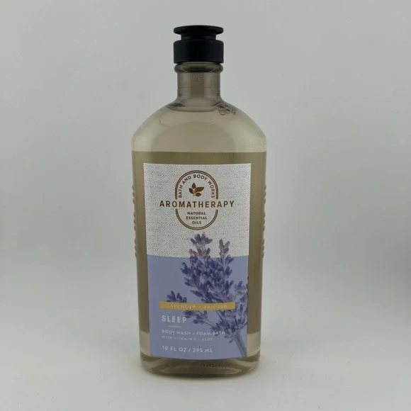 Bath And Body Works Aromatherapy Sleep Lavender Vanilla Body Wash Foam Bath 10oz