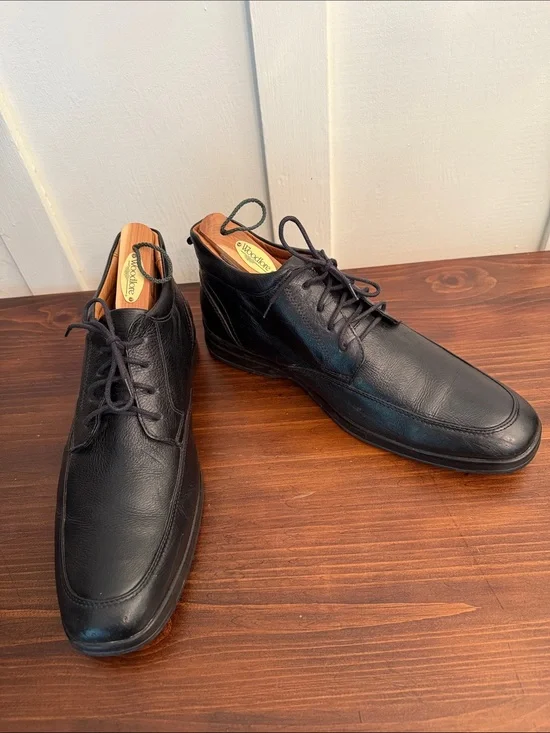 Belvedere Tribune Black Leather Comfort Ankle Boots Men’s 10 D Made in Brazil
