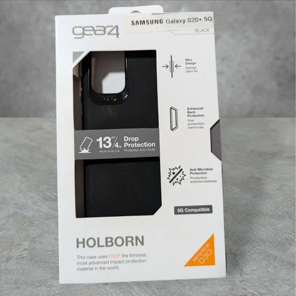 Gear4 Holborn D30 Protection Case for Samsung Galaxy S20+ 5G - Black A7