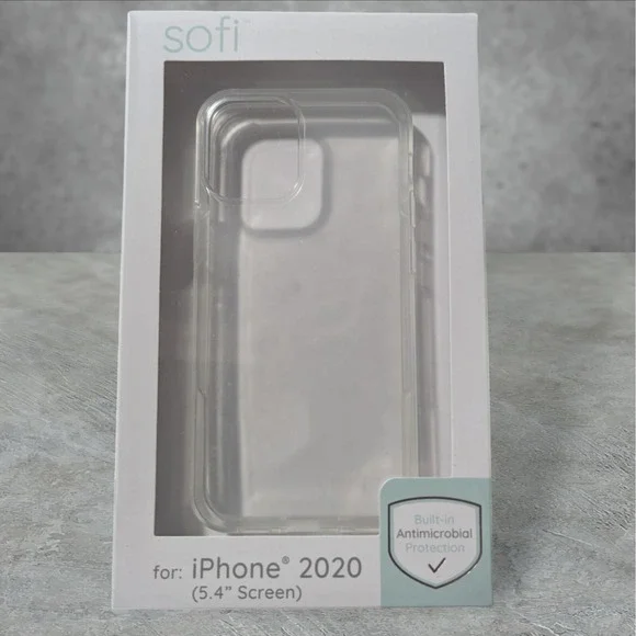 A6 SOFI Antimicrobial Case For Apple iPhone 2020 5.4 ( 12 Mini / 13 Mini ) Clear
