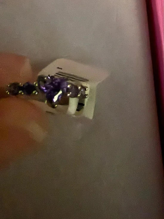 Children’s Sterling Silver Purple Gemstone Ring