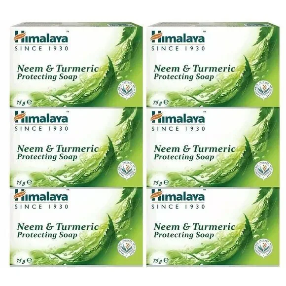 6 Pack , Himalaya Purifying Neem & Turmeric Cleansing Bar  ..4.41 Oz‎