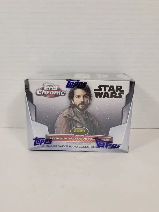 Topps Chrome Star Wars Blaster Box - 40 Cards Black Wave New Sealed