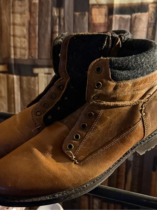Men's Brown Leather Ankle Boots