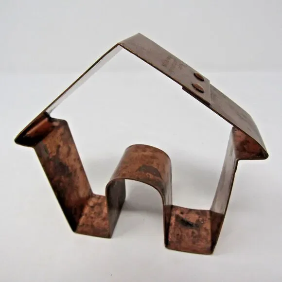 Kitchen Collectibles Copper Cookie Cutter House Home 3.75