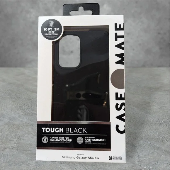 T4. Case-Mate Tough Black Case For Samsung Galaxy A53 5G See Description
