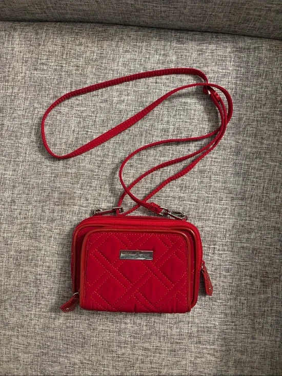 Vera Bradley Red All in one crossbody