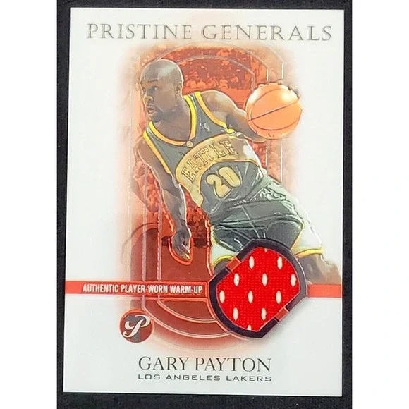 2003-04 TOPPS PRISTINE GARY PAYTON PRISTINE GENERALS GAME USED JERSEY‎