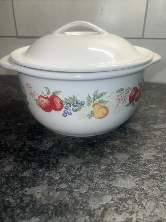 Corelle 1-1/2qt ABUNDANCE /CHUTNEY Covered Casserole Dish. EXC CONDITION