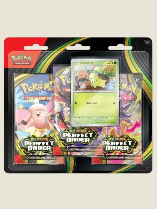 Pokemon Perfect Order 3 Pack Blister - Chikorita