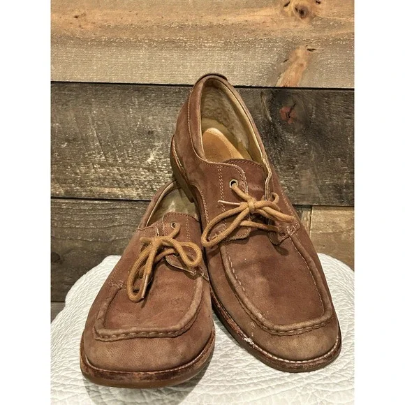 UGG Men's Brown Nubuck Lace-Up Casual Oxfords Shoes 1002443‎ sz: US 11