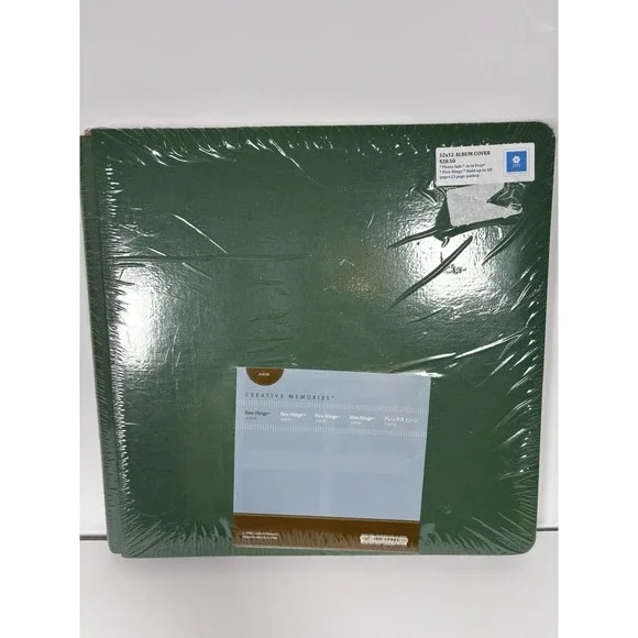 Creative Memories 12x12 Flex Hinge Scrapbook Album Cover Green Sealed No Pages