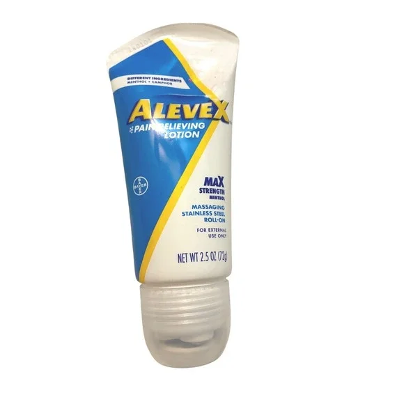 AleveX‎ Max Strength Pain Relieving Lotion Menthol Camphor Roll-On 2.5 oz Bayer