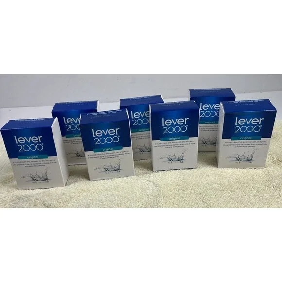 7 Lever 2000 Original Bar Soap Made In USA 3.75oz Bars New-Sealed Discontinued