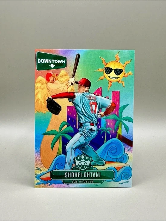Shohei Ohtani Lot of (4) 2022 Panini Downtown #D7 Novelty Baseball Cards.