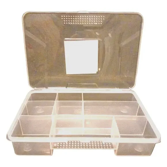 Organizer‎ Box CLEAR PLASTIC Utility Boxes Art Crafts Makeup Screws Nuts Tackle