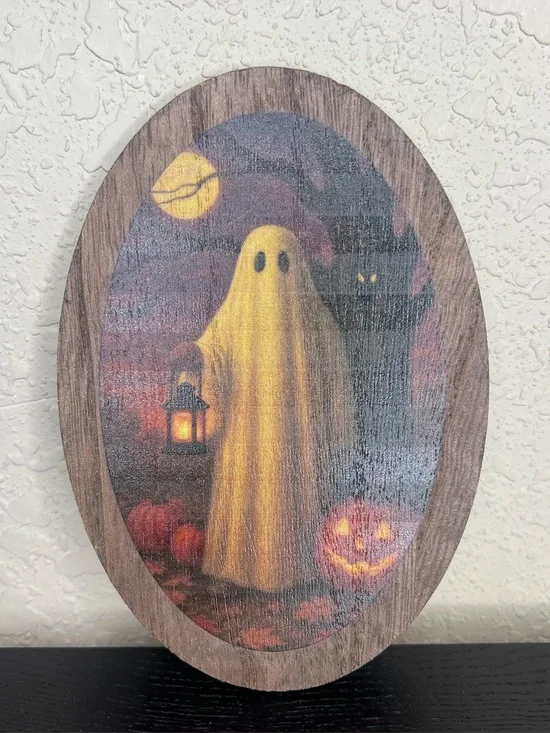 NEW Target Bullseyes Playground Halloween 2026 Wood Icon Decor -Standing Ghost