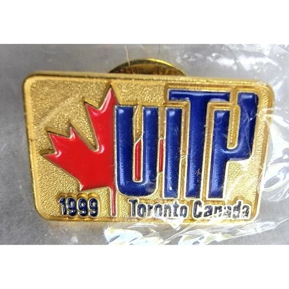 UITP 1999 Toronto‎ Canada Gold Tone Lapel Pin Tie Tack New Sealed