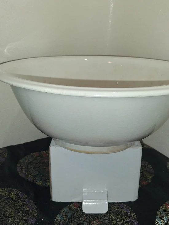 Mid 1800s Wedgwood White Ceramic Mixing Bowl
