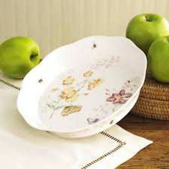 NEW Lenox Butterfly Meadow‎ DEEP PIE DISH 9