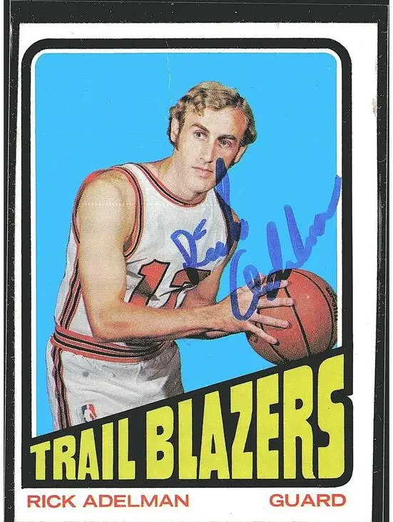 1972-73 Topps #117 Rick Adelman HAND SIGNED