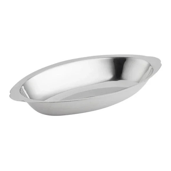 Vollrath Stainless Steel Oval Au Gratin Dish Mirror-Finished 12 oz. 47422 Korea‎