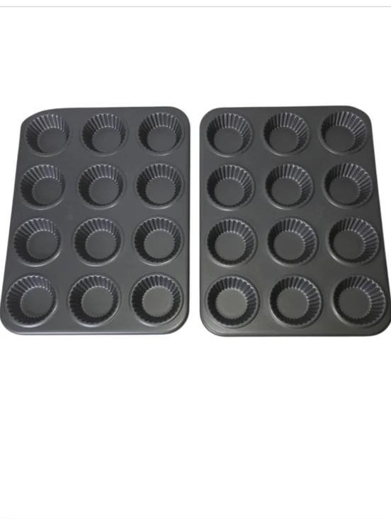 Food Network Non Stick 12 Cavity Mini Tart Pan Set Of 2