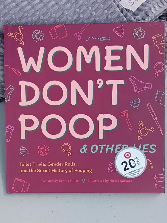 Target Women Don't Poop Book - Pink and Teal