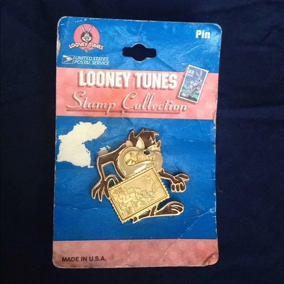 USPS Looney Tunes Stamp Collection Taz Pin