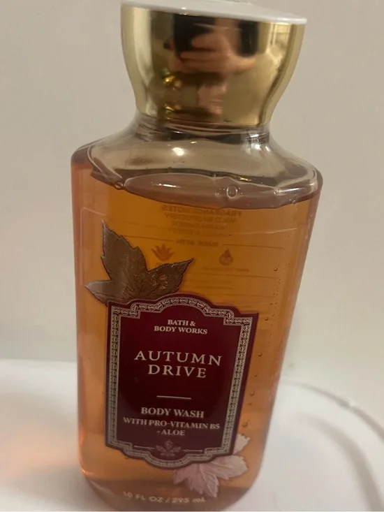 Bath & Body Works Autumn Drive Body Wash - Amber, Gold- NEW