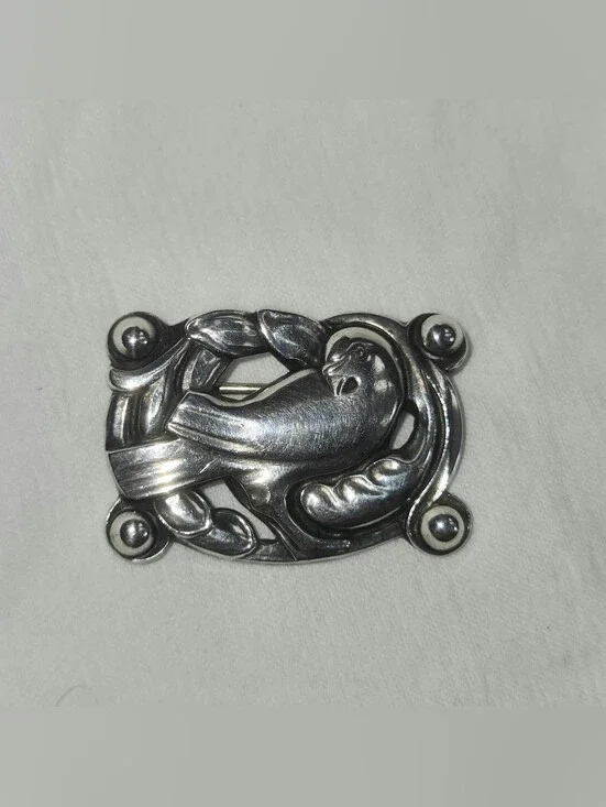 Coro Sterling Silver Bird Brooch