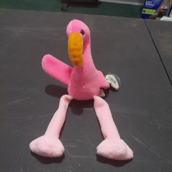 Ty Pink and Orange Flamingo Bird Toy
