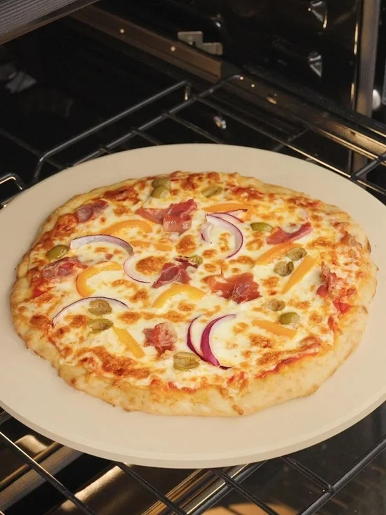 Old Stone Pizza Stone Round 16 Inch Bread Baking Stone New In Box