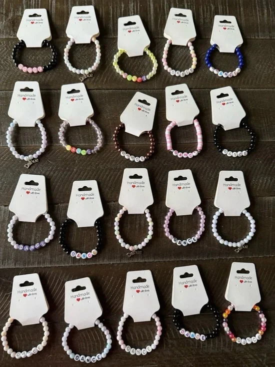 Dance Handmade Beaded kids 'Dance' Bracelet Assorted colors (20)