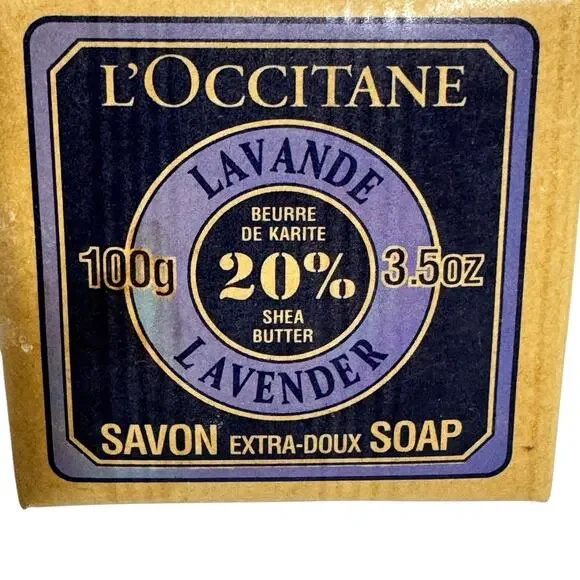 L'Occitane En Provence Milk Extra Gentle Soap Shea Butter 3.5 Oz France Lavender
